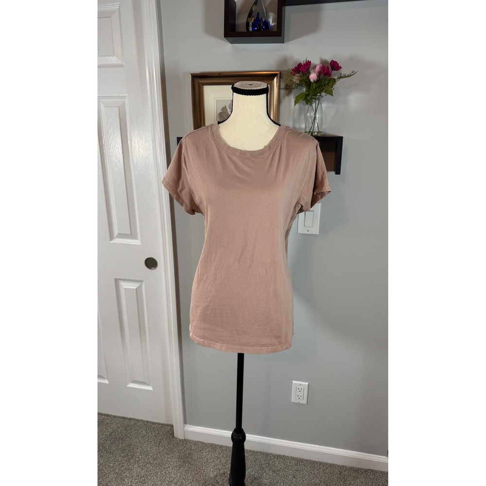Universal Thread Beige Tan Short Sleeve Cotton Crew Neck T-Shirt XXL